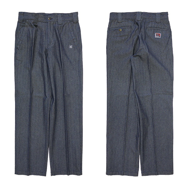 BLUCO WORK GARMENT ブルコ : ヘリンボーンデニムワークパンツ HERRINGBONE｜ＨＯＯＤ