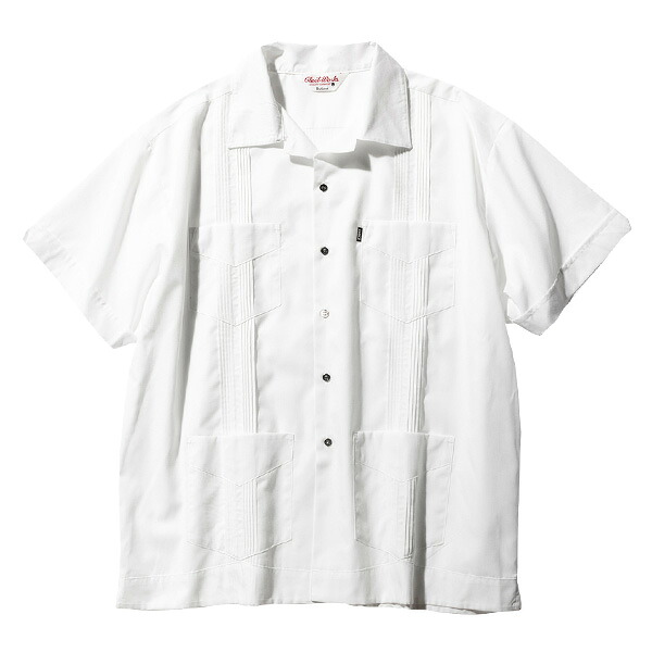 CLUCT クラクト : 半袖TCキューバシャツ WHITE 15,899円