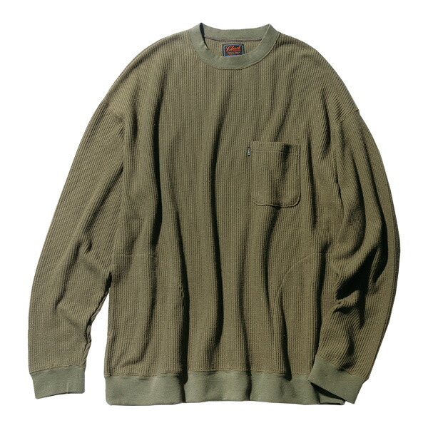 CLUCT クラクト : 長袖 リブニットカットソー ARMY｜ＨＯＯＤ