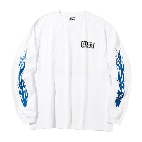 CLUCT クラクト : 長袖マッドフロープルオーバー(広々とした) White