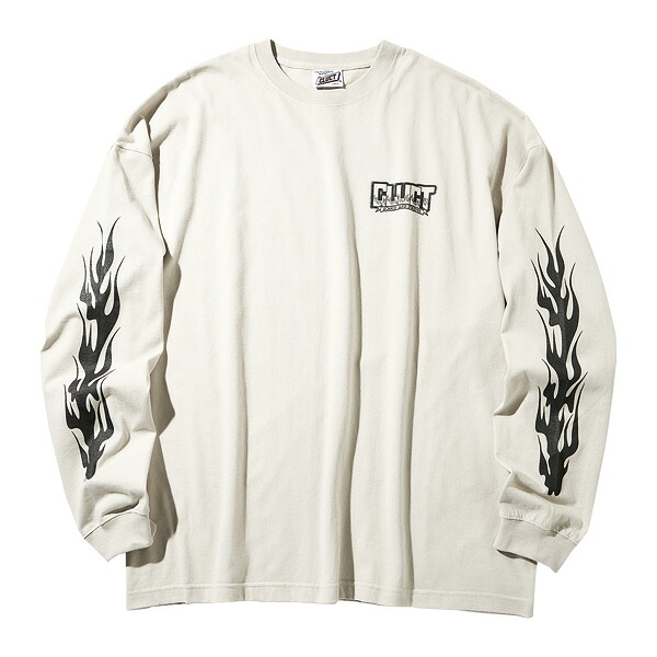 CLUCT クラクト : 長袖マッドフローTシャツ(ワイド) Foggy Gray