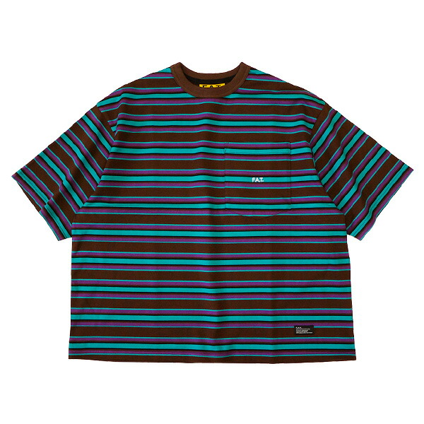 新品ファティーPHATEEボーダー半袖シャツL tシャツ 「PHATEE」ファティー ROCK TEE PRINTED メンズ レディース