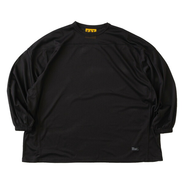 F.A.T. エフエーティー : メッシュジャージカットソー Black