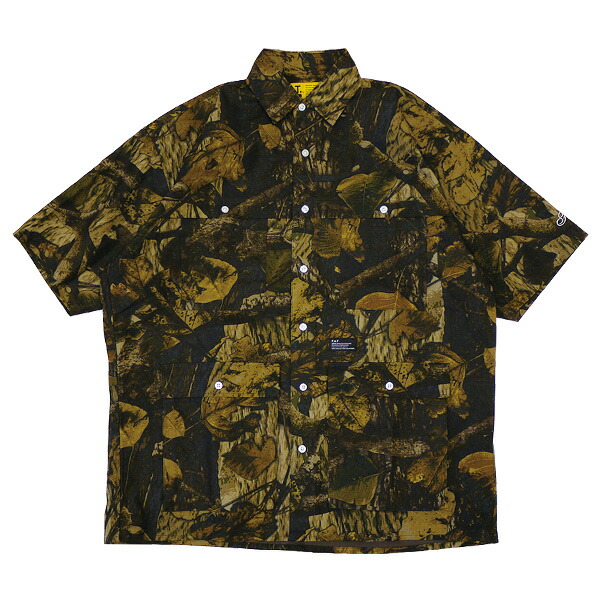 F.A.T. エフエーティー : 半袖リップストップ ツリーカモ柄シャツ Camo