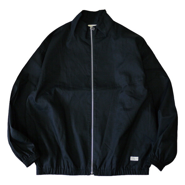 ORGANICSTA オーガニックスタ : ブロードクロス トラックジャケット Black
