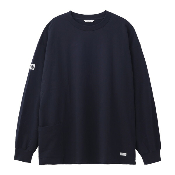 ORGANICSTA オーガニックスタ : 長袖ポケットTシャツ Black｜ＨＯＯＤ