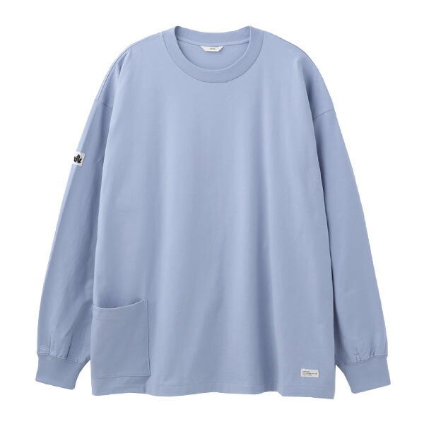 ORGANICSTA オーガニックスタ : 長袖ポケットTシャツ Blue