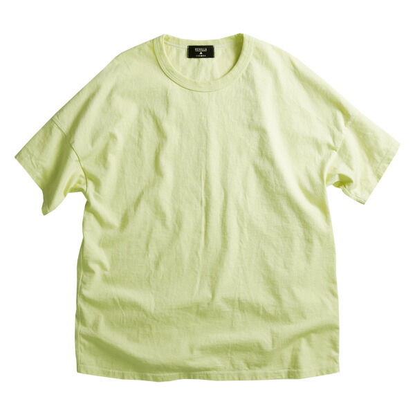 REMILLA レミーラ : 半袖アンバランスTシャツ Lime