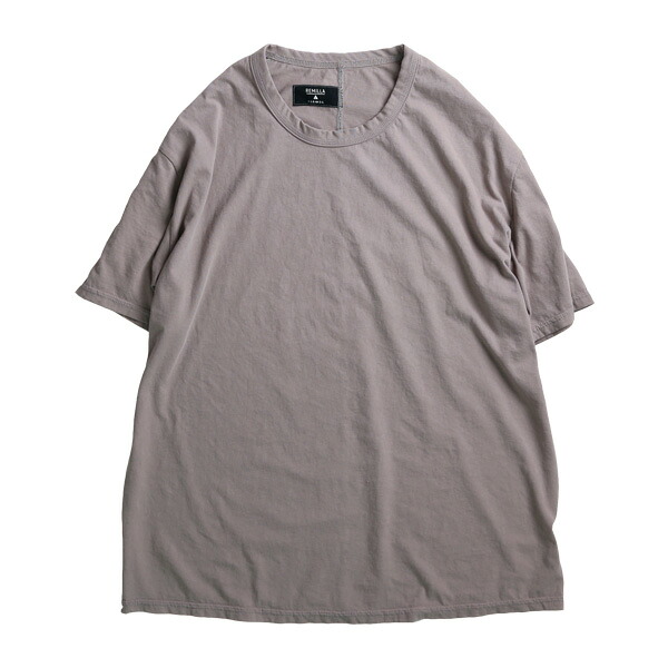 REMILLA レミーラ : 半袖ドライタッチ コットン天竺Tシャツ Sand Gray
