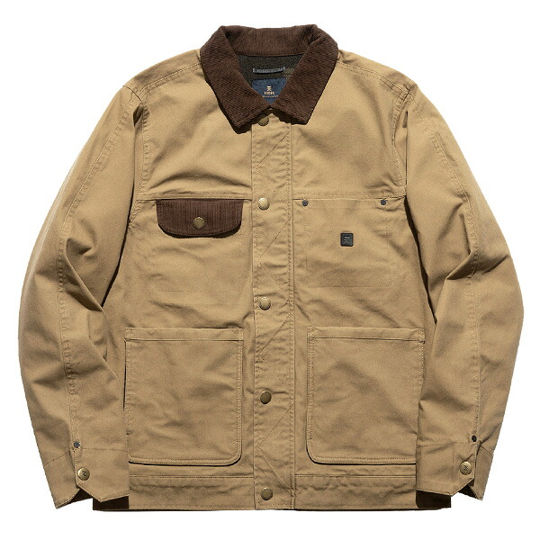 ROARK REVIVAL ロアーク リバイバル : ストレッチキャンバスワークジャケット DARK KHAKI