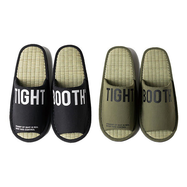 TIGHTBOOTH PRODUCTION タイトブースプロダクション : ロゴタイプ 畳御部屋サンダル Olive