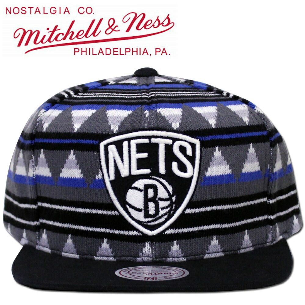 【Mitchell&Ness】BROOKLYN NETS KNIT SNAPBACK CAP/ミッチェルアンドネスから日本未発売のボディーがニット素材で編まれた激レアアイテムが入荷!!チームのカラーに合わせたカラーリングは目立つ事間違い無い!!