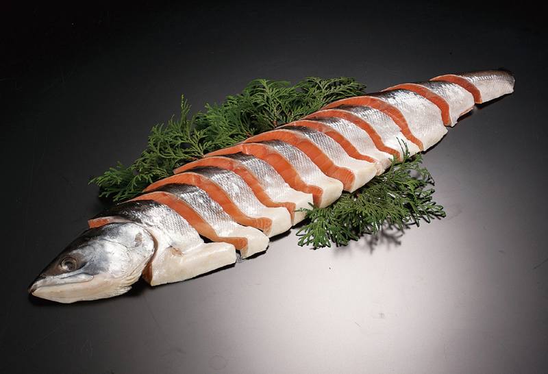 送料無料 鮭 切り身 冷凍 800g 半身 べにしゃけ 切身 個包装 「熟成紅鮭姿切身」 鮭 しゃけのきりみ 化粧箱入
