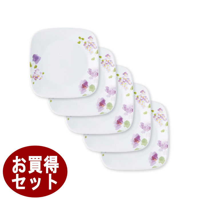 CORELLE - コレール中皿バイオレットミスト5枚ボウル5個 コレール CORELLE バイオレットミスト 中皿5枚セット