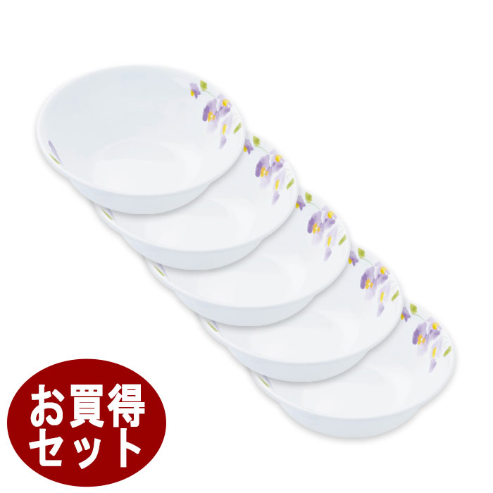 CORELLE - コレール中皿バイオレットミスト5枚ボウル5個 コレールバイオレットミスト中皿5枚中ボウル5個