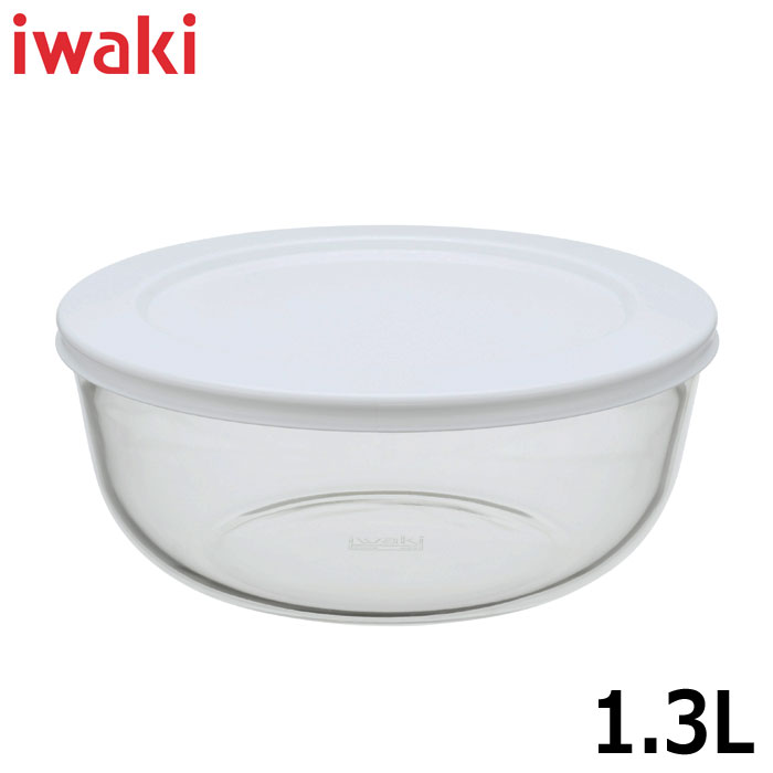  ホワイトラウンドボウル 800ml 4個セット iwaki イワキ パックぼうる 800ml ホワイト 丸型 保存容器 耐熱