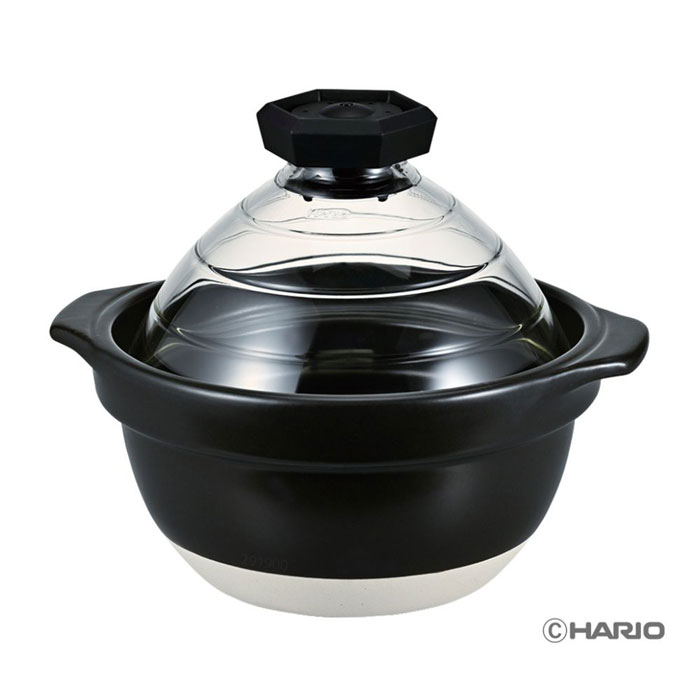 楽天市場】ハリオHARIOフタがガラスの IH対応 ご飯釜雪平 満水