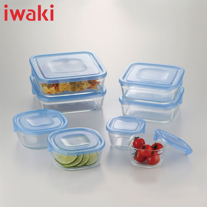 イワキ iwaki パック＆レンジ 12点セット イワキ パック＆レンジ システム4点セットブルー | シャディ