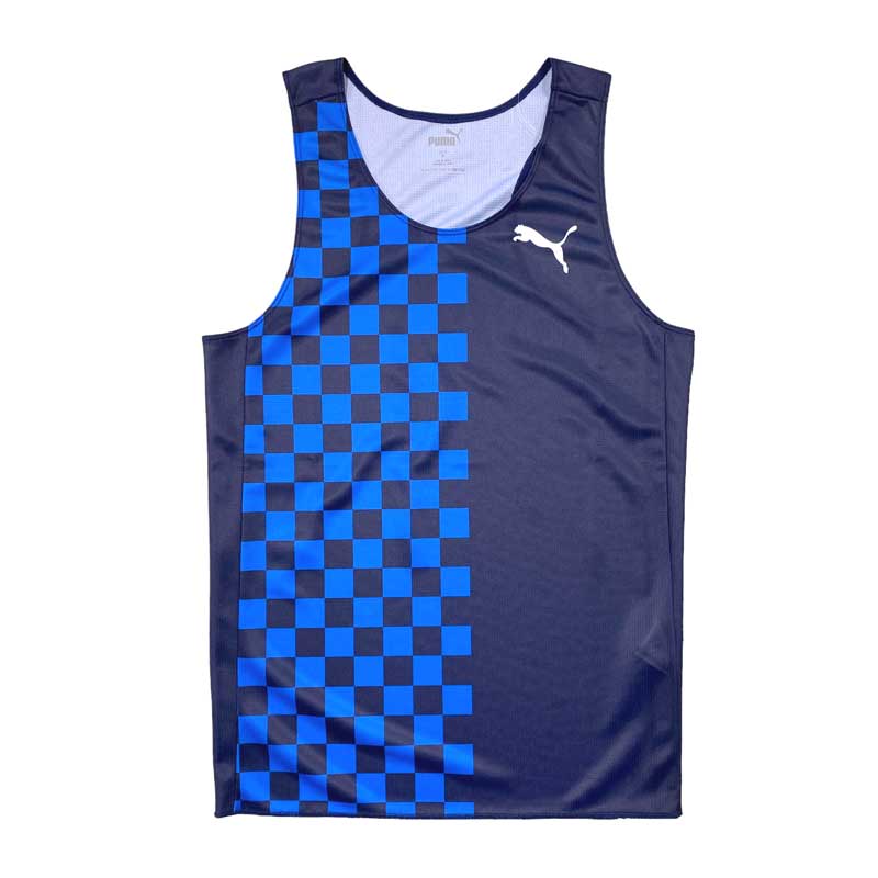 PUMA SINGLET HF CHECKER exclusive コイケスポーツオリジナル シングレット プーマ メンズランニングウェア wpum(pumrt202453) rtank