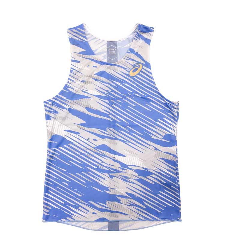 ASICS SINGLET exclusive アップル運動競技一風変わった シングレット アシックス メンズランニングウェア asmst wasm(asmrt202207)