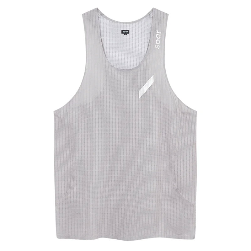 SOAR Running Mens RACE VEST grey メンズランニングウェア 2025AW wsom(aw25sv7mgrey)