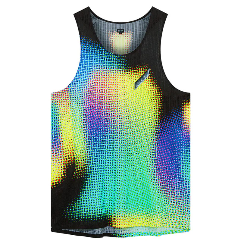 SOAR Running Mens RACE VEST 2.0 Tropical Dot メンズランニングウェア 2026SS wsom(ss26sv7mblugre)