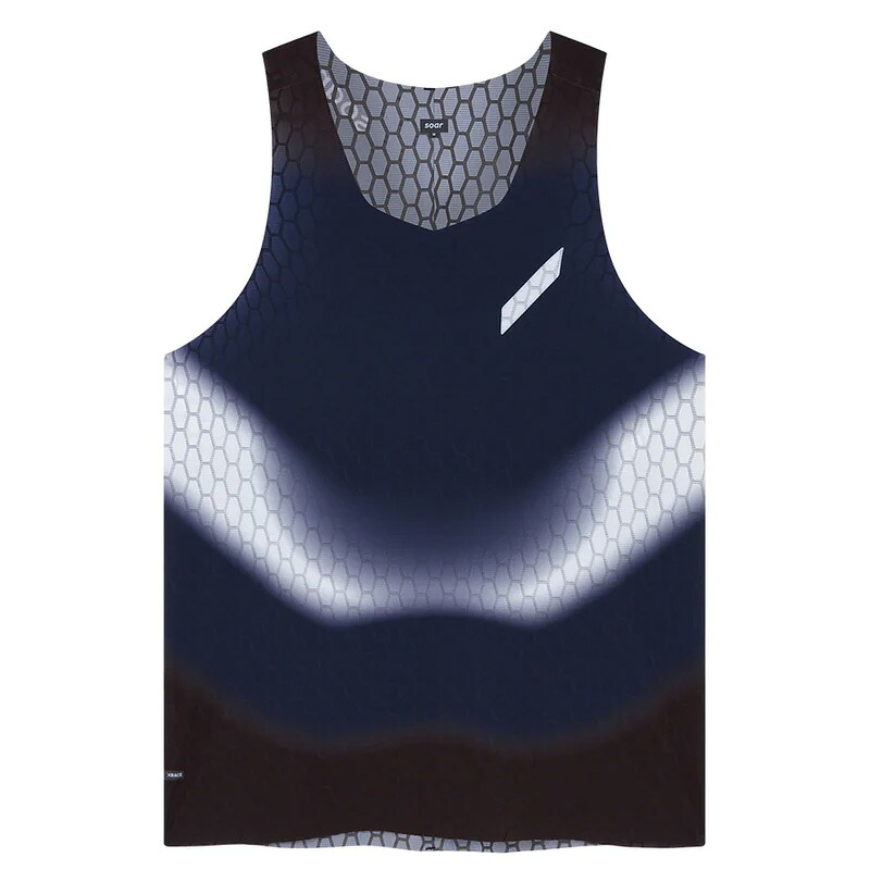 SOAR Running Mens GRAPHENE VEST navy メンズランニングウェア 2025AW wsom(aw25sv5mnavy)