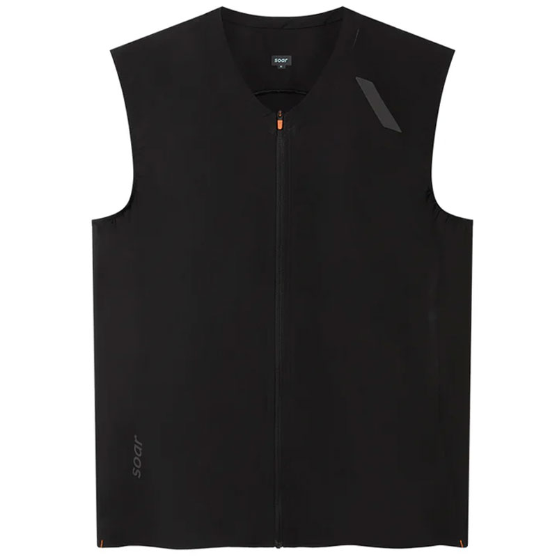SOAR Running Mens RAINOUT GILET black メンズランニングウェア 2025AW wsom(aw25sg1mblack)
