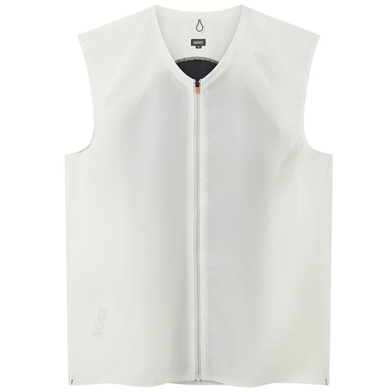 SOAR Running Mens RAINOUT GILET ecru メンズランニングウェア 2025AW wsom(aw25sg1mecru)