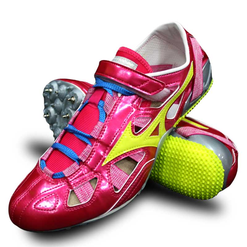 コイケオリジナル 陸上スパイク インクススプリント Rピンク/Fイエロー MIZUNO ミズノ ランスパ 短距離用(8mq15150) 25021stk 【オンラインストア限定】