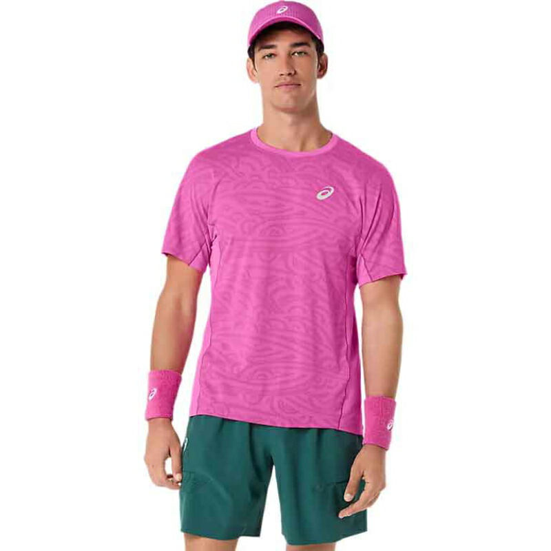 アシックス MATCH JACQUARD SS TOP 半袖シャツ asics テニスウェア 26ssasap(2041a391700) の商品写真