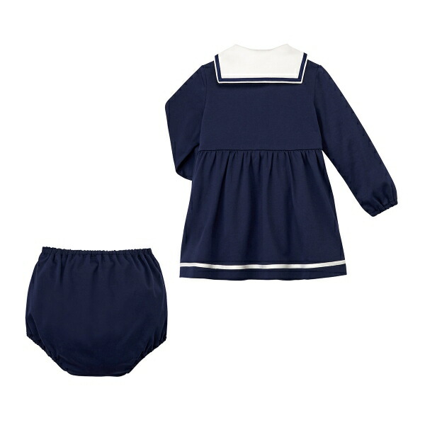 感謝の声続々 日本製 お取り寄せ商品 メール便対応可 ブルマ付きマリン風ワンピース S M 70cm 90cm キッズ ベビー マタニティ ミキハウス正規販売店 海外販売専用 ミキハウス 天使のはね ブルマ付きマリン風ワンピース S M 70cm 90cm Forever123 靴下