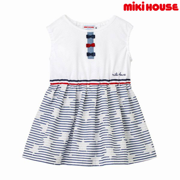 ワンピース 新作人気 ミキハウス正規販売店 ミキハウス Mikihouse 80cm 90cm 100cm