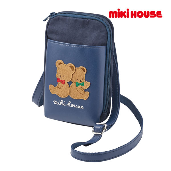 ●継続期間制限事項P11倍●取り寄せ商いもの●ミキハウス mikihouse ミキハウスベア ポシェット ショルダーバッグ お坊っちゃん 御姉さん 赤ちゃん用（大きさなし）キッズ お坊っちゃん 春 夏 秋 冬 今めかしい 愛くるしげ かっこいい 一般受け
