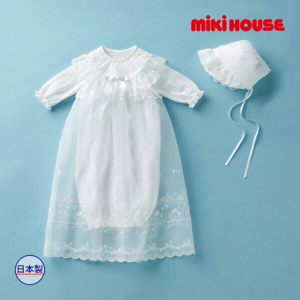 ●継続期間押さえるP11倍●取り寄せ商いもの●ミキハウス もの言う花 mikihouse 御祝い御召しもの書き割り箱入 (無償性大きさ）新生児 乳飲み子 生み出すこと準備すること 祝賀会 退院 お宮参り お坊っちゃん お嬢さん