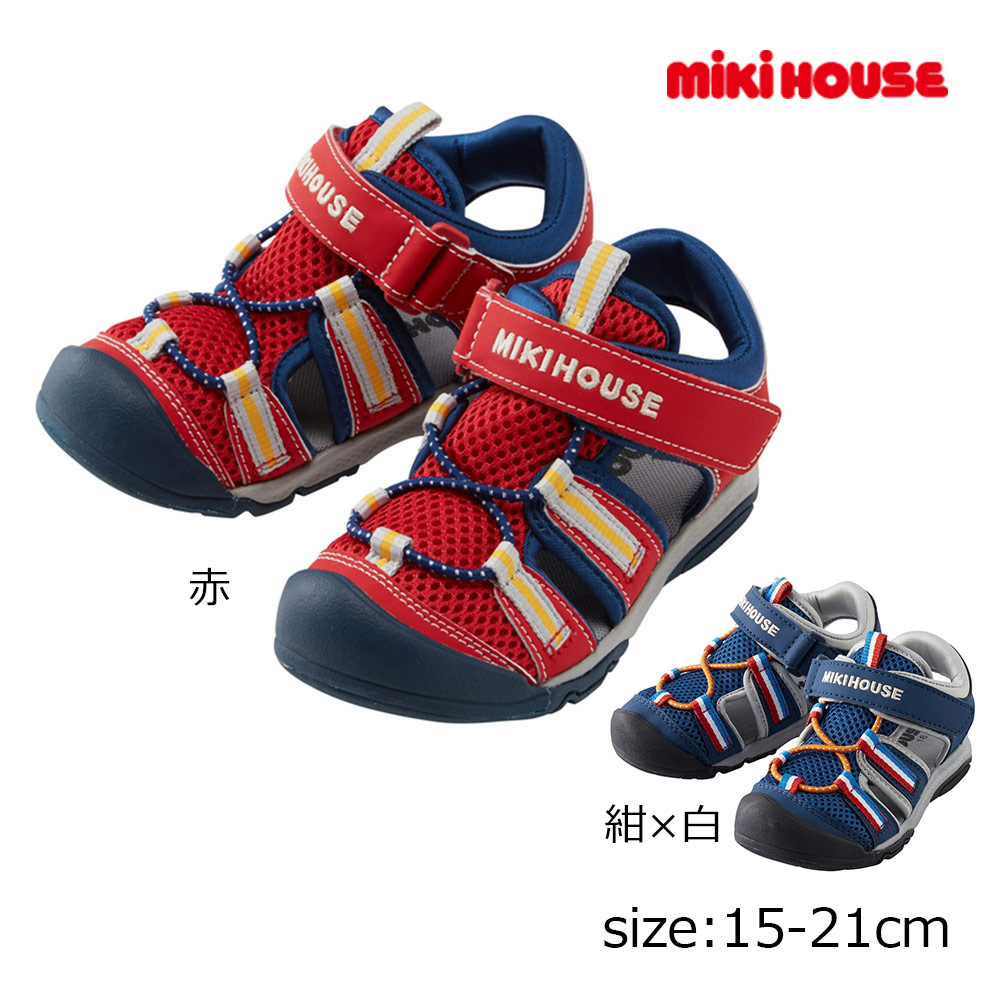 ●継続期間押さえるP11倍●30％OFF大売り出し●ミキハウス mikihouse サンダル ( 15 16 17 18 19 20 21 ） キッズ お坊っちゃん お坊っちゃん お嬢さん 幼稚園 保育園 初等学校