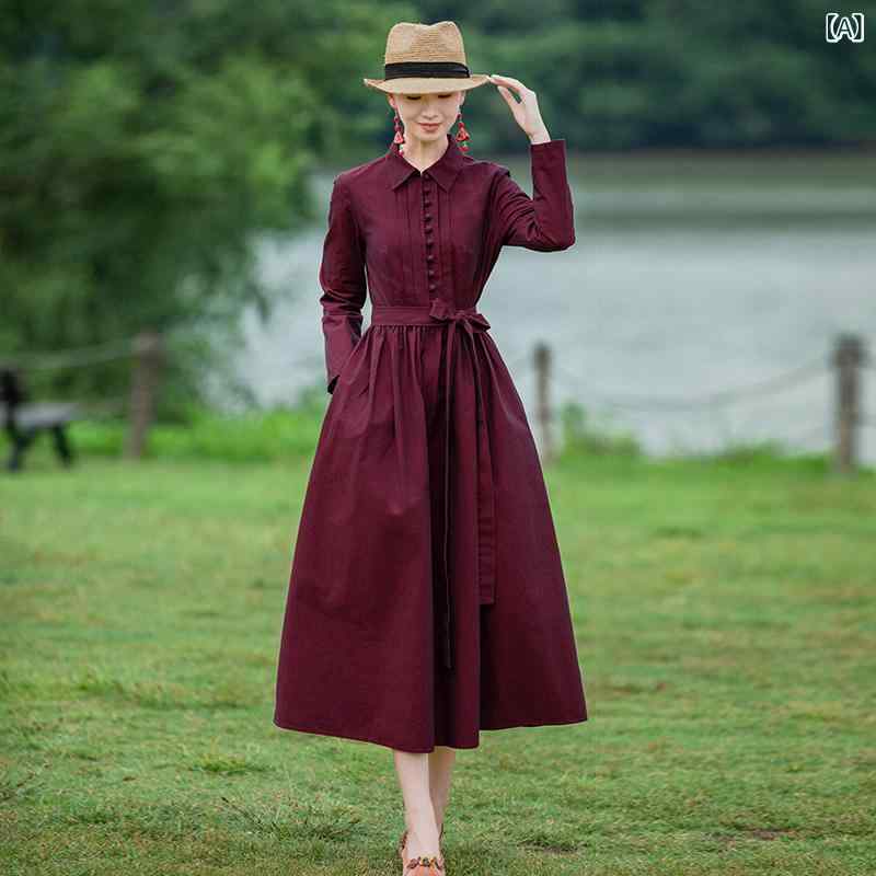 衣裳 シフォン衣裳 レディース ロング衣裳 ティーシャツ衣裳 衣裳 シフォン衣裳 レディース ロング衣裳 ティーシャツ衣裳 英 瑞 依 民族 風 朦朦たる 綿 衣裳 秋冬 読みもの 返り咲き 婦 質 スコート 0238
