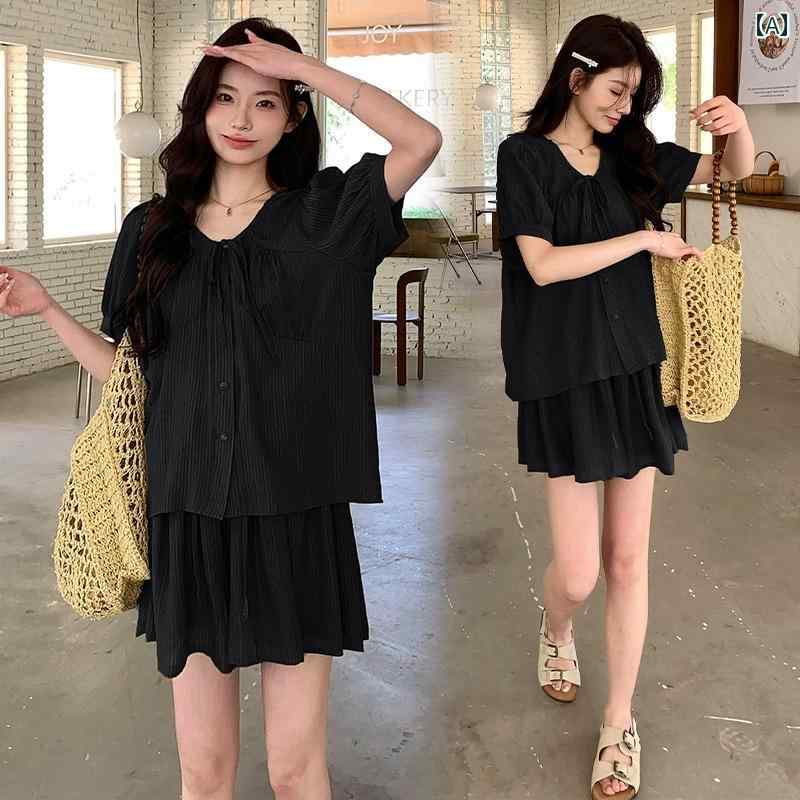 マタニティウェア 産前 産後 春夏 ゆったり マタニティワンピース セットアップ パンツ 妊婦用 夏服 2025 新型 妊娠 おしゃれ スーツ トップス 大きいサイズ 妊婦 腹 カバー 夏 ツーピース