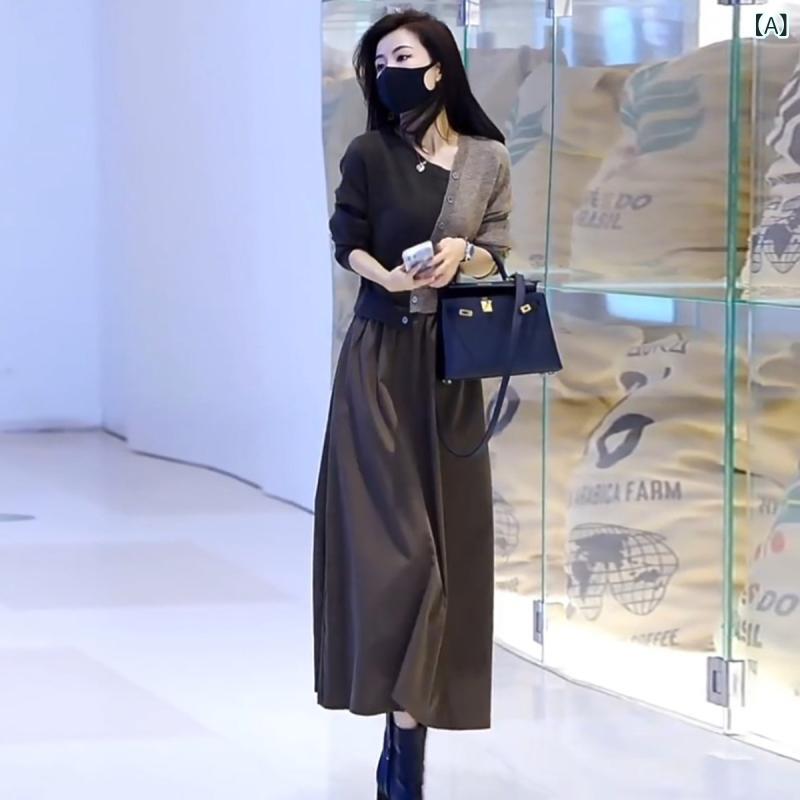 編み物衣裳 今季 春夏 マキシ丈 ロング 成年者愛くるしい 編み物 愛くるしい 好いたらしいめ 歳月 レディース 御前上等 長袖 御召しもの か細い 酉の方角との 姫御前 まがい物 背広 プルオーバー 下つ方 ロング スコート