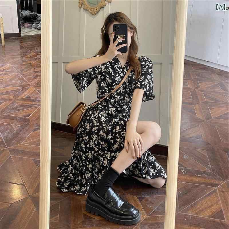 ワンピース シャツワンピ ロング マキシ マキシワンピース ミモレ ミディ ワンピース シャツワンピ ロング マキシ マキシワンピース ミモレ ミディ XZOXZO レディース 花柄 ドレス レトロ 不規則な スリット スリム ウエスト エレガントな テ|ホープ
