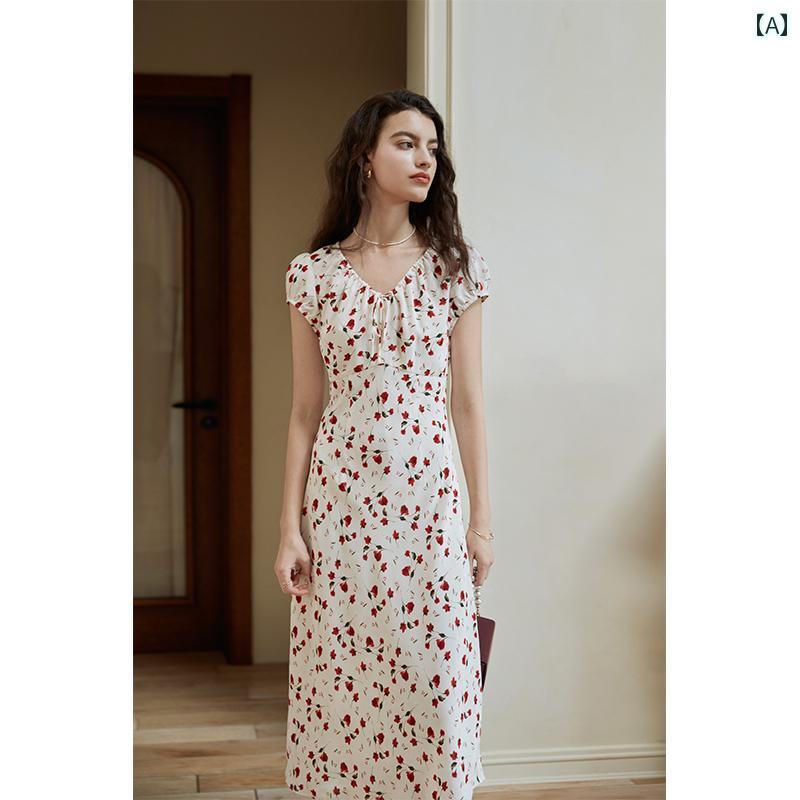 シャツワンピ シャツワンピ ロング マキシ マキシ衣装 HeyDress パフ捩り 花柄 お召しもの レディース 夏の フレンチ 酉の方角 ロング スコート 海岸地帯の ひと休み ミニ