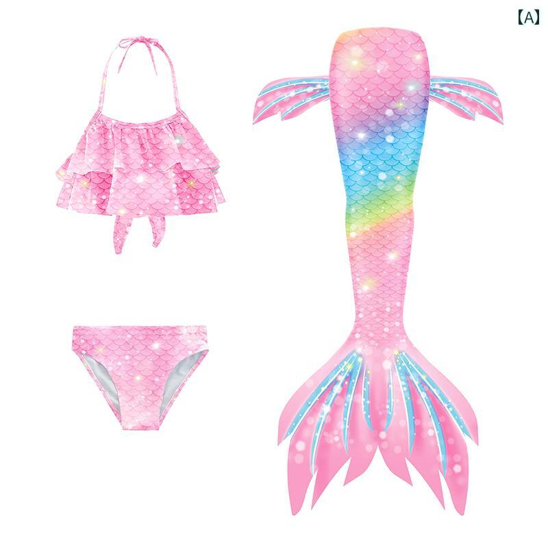 ワンピース マーメイド プリンセス キッズ 女の子用 マーメイド テール 子供用 マーメイドプリンセス ビキニ フィッシュ 水着 温泉 服 スプリット