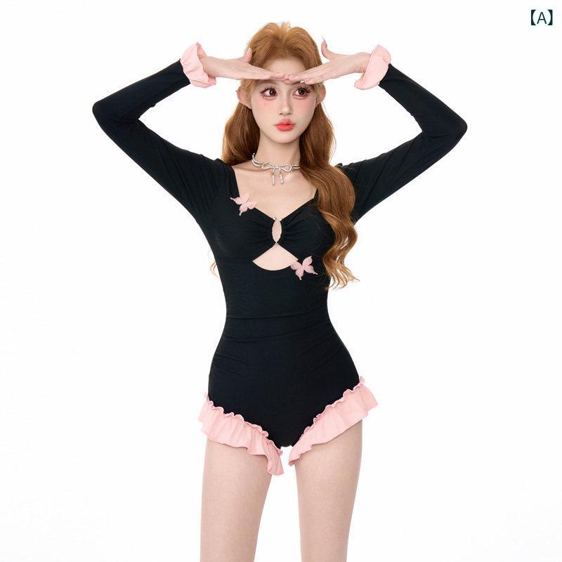 ビキニ 水着 レディース 体型カバー ハイウエスト フレア セクシー ビキニ 水着 レディース 体型カバー ハイウエスト フレア セクシー 水着 レディース ワンピース カバー お腹 スリム ティブ ガール小 胸 長袖 セクシー 海辺 休日 温泉 黒