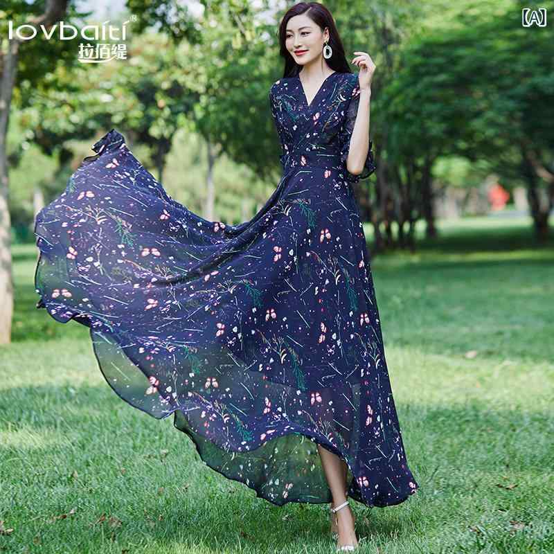 衣裳 御召しもの ロングワンピ 好いたらしいめ シフォン マキシ 長袖 半袖 シフォン 花柄 衣裳 亭主もち 夏  蓮の葉 袖 小 香 風 か細い ロング スコート 461