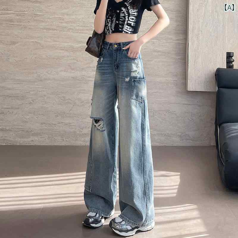 レディース デニム ワイドパンツ フレアパンツ ガウチョパンツ 体型カバー きれいめ おしゃれ レディース デニム ワイドパンツ フレアパンツ ガウチョパンツ 体型カバー きれいめ おしゃれ 女性用 破れ ワーク ジーンズ ハイウエスト 2025 春夏