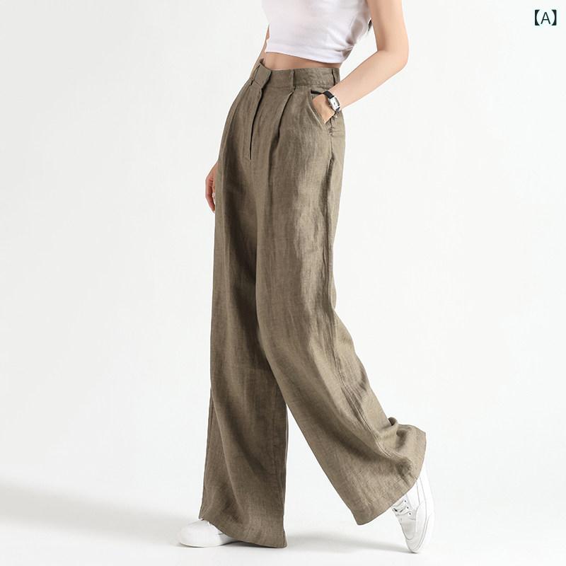 ワイドパンツ フレアパンツ レディース ゆったり 体型カバー 春パンツ おしゃれ ワイドパンツ フレアパンツ レディース ゆったり 体型カバー 春パンツ おしゃれ リネン ワイド レッグ パンツ レディース 夏 薄手 高級 コットンリネン ストレート