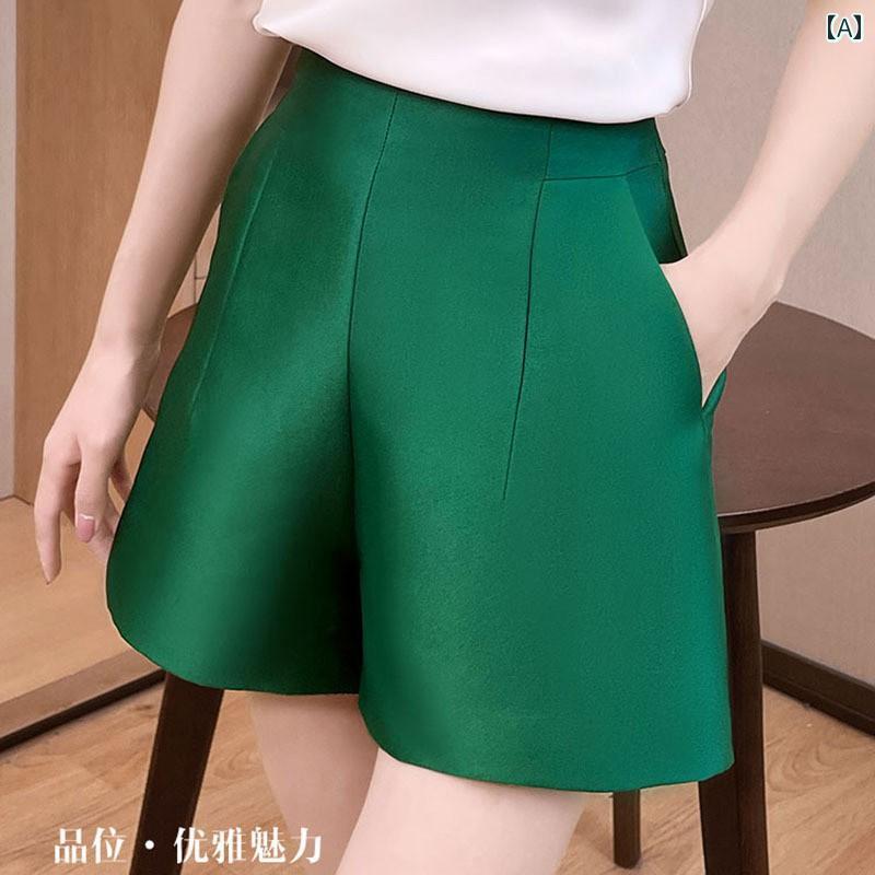 ワイドパンツ フレアパンツ レディース ゆったり 体型カバー 春パンツ おしゃれ ワイドパンツ フレアパンツ レディース ゆったり 体型カバー 春パンツ おしゃれ レディース ワイド レッグ ショート パンツ 2025 夏 シンプルで 万能な ハイウエ