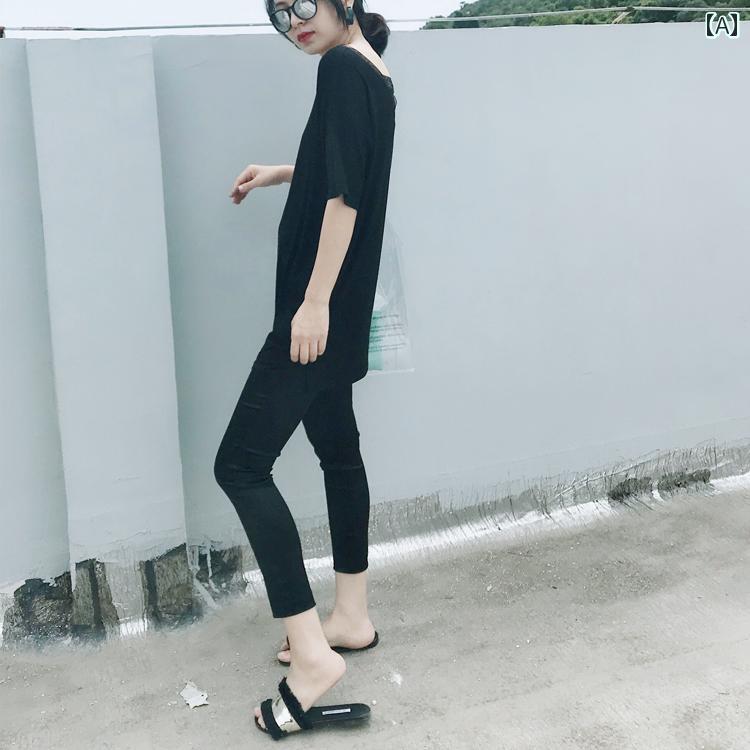 スキニー レディース スキニーパンツ レギンス レギパン トリアセテート ブラック サテン パンツ レディース 光沢の ある 夏 シルク レギンス アウターウェア 薄手 伸縮性 ウエスト 9 ポイント スキニー