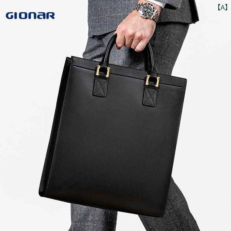 20代 30代 40代 軽い 大容量 GIONAR ハンドバッグ メンズ ビジネス 革 パソコン バッグ オフィス 通勤大容量 ブリーフケース 女性用 トートバッグ｜ホープ