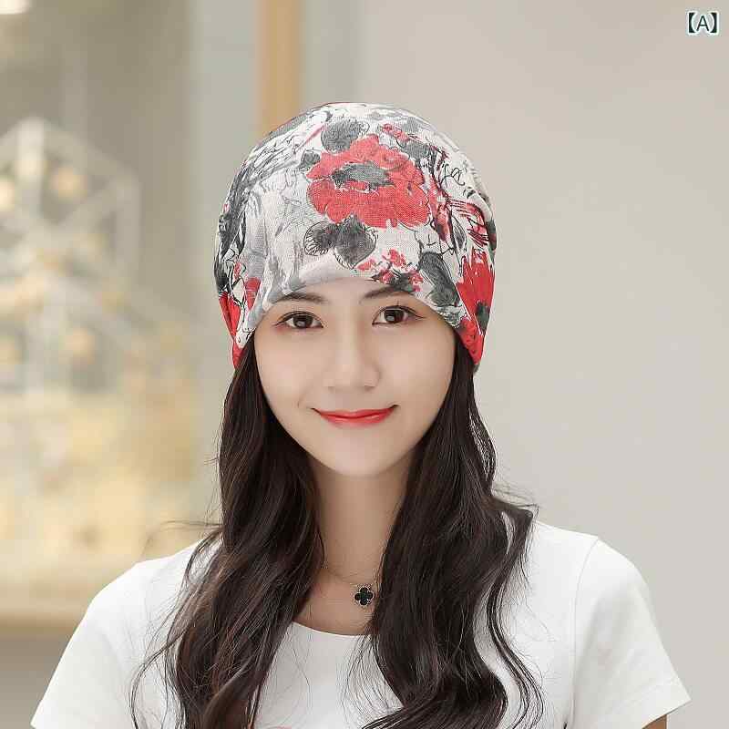 ヘッドスカーフ り おしゃれ 韓国 化学 療法後の レディース 軽い 帽子 術後の 患者の 夏の 薄手 閉じ込め 通気性の ある 高齢者の スカーフ